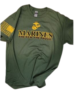Marines The Few The Proud Gold & Black